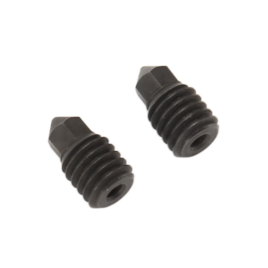 2 Stück Hotend-Düse für Bambu Lab X1 0,2 mm 0,4 mm Gehärteter Stahl 3D-Drucker Stahldüse zur Reparatur
