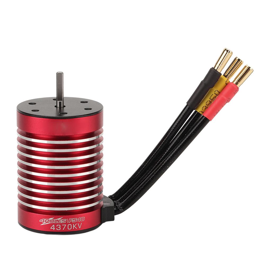 RC Car Brushless Motor F540 4370KV 4 Poles Sensorless Brushless Motor with Temperature Control Port