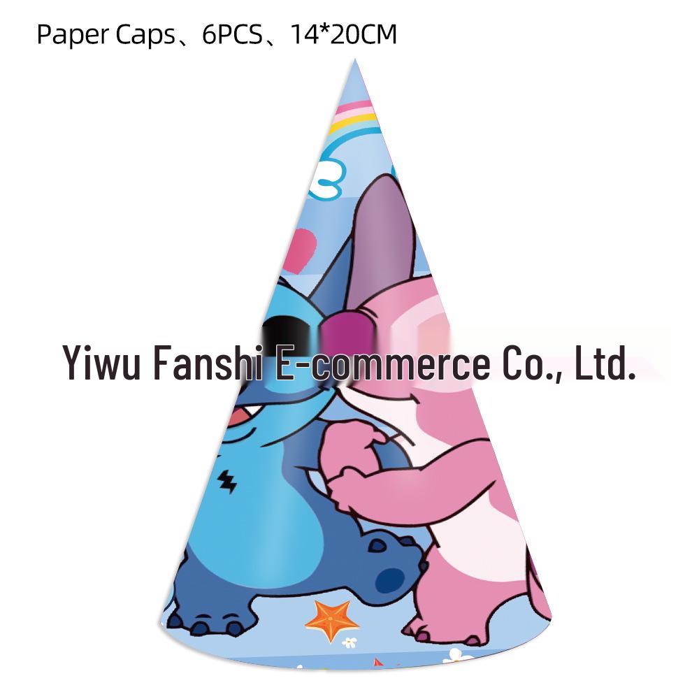 Lilo & Stitch Narozeninové Párty Potřeby: Papírové talíře, Ubrousky, Bannery, Ubrus a Dekorace