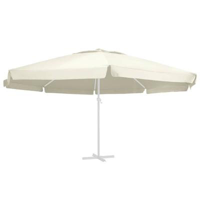Toldo de Repuesto para Sombrilla de Sol Beige 610 cm