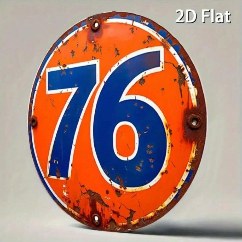 Vintage Battleground Gas Oil Garage Decor Metal Wall Art