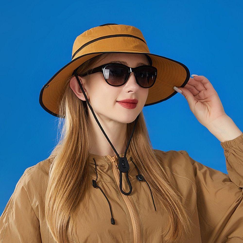 Sun Protection Fisherman Hats Anti-UV Foldable Cap Portable Bucket Hat Camping Hiking