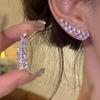 Simple high-end design niche temperament stud earrings women's light luxury fashion personalized earrings exquisite versatile sweet cool earrings