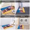 Seven Running Horse Front Floor Door Entrance Mat Indoor Animal Bath Kitchen Doormat Garden Carpet Rug