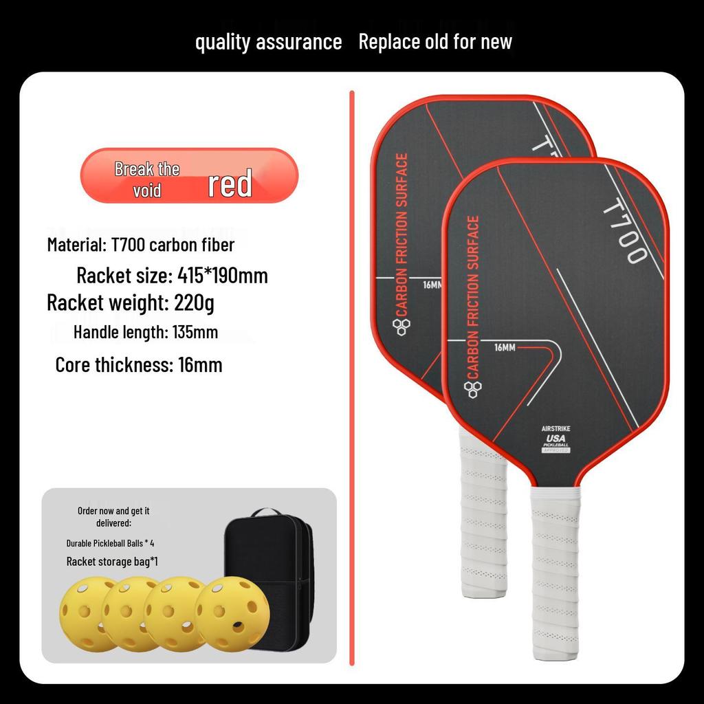 Carbon Fiber Pickleball Paddle Set for Adults & Children