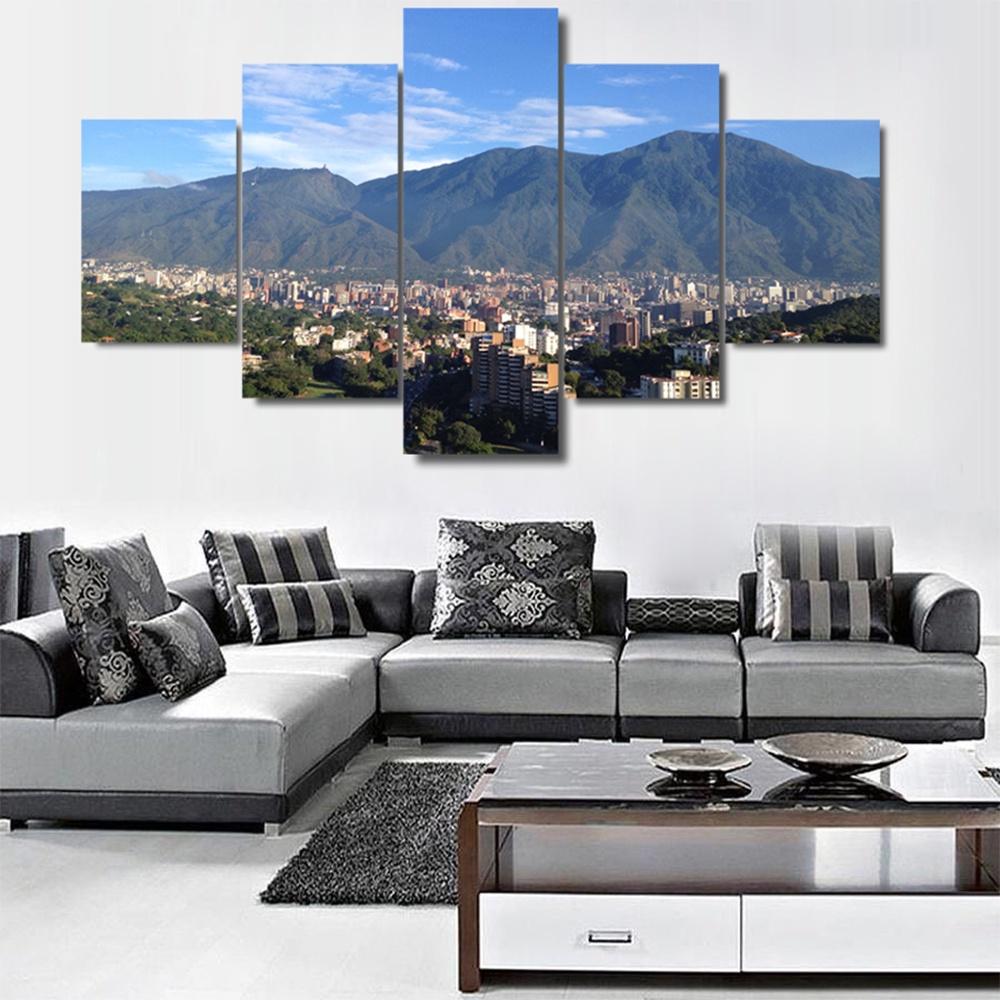 5 Panels Canvas Wall Art Avila Caracas Mountain Landscape Nuture Picture Print Living Room Bedroom Wallpaper Home Decor Artwork