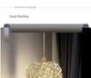 Luxury Crystal Pendant Light: Elegant Wrought Iron Hallway & Entrance Wall Lamp
