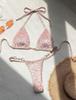 2025 Pearl Leopard Print Sexy Thong Swimsuit