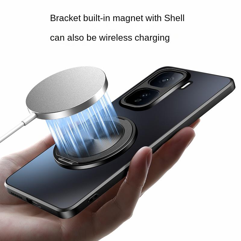 For VIVO IQOO Neo 10 Pro Plus Case Hard Matte With Ring Magnetic Protective Back Cover Case For IQOO Neo 10 10 Pro+ Phone Shell