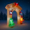 10.82FT Christmas Inflatable Toys LED Lit Arch Santa Friends Christmas Supplies Home Ornament Festive Gift Xmas Yard Decoration