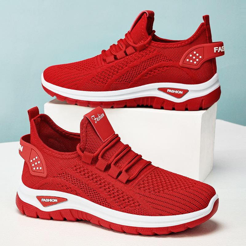 Jinshiyuanshu Shoes women's sports shoes processing custom fly-woven mesh shoes breathable running shoes fashionable and lightweight single shoes