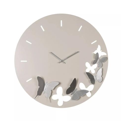 Hometime Metal Butterfly Wall Clock