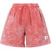 Logo Label Elastic Drawstring Straight Casual Shorts Women Shorts Pink DQ4614-605