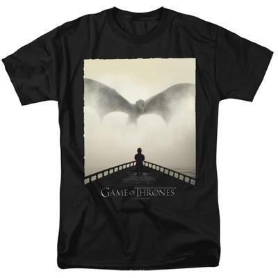 Game Of Thrones Drache 1 Herren T-Shirt Schwarz Offiziell Lizenziert