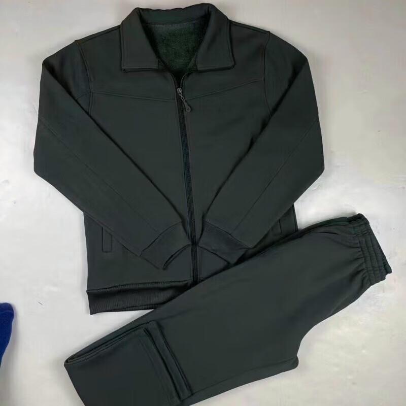 

JinXun Men s Fleece Lined Long Sleeve Outdoor Training Suit Set 180/104-108