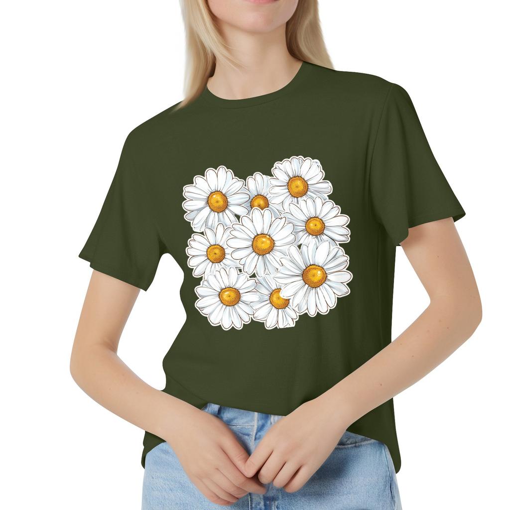 Dámská móda Ležérní Tištěné Krátký rukáv Kulatý výstřih Pulovry