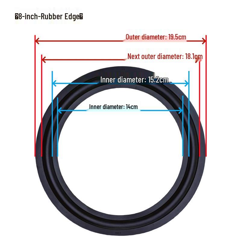 Speaker Surround Repair Rubber Edges for 3-15 Inch Models