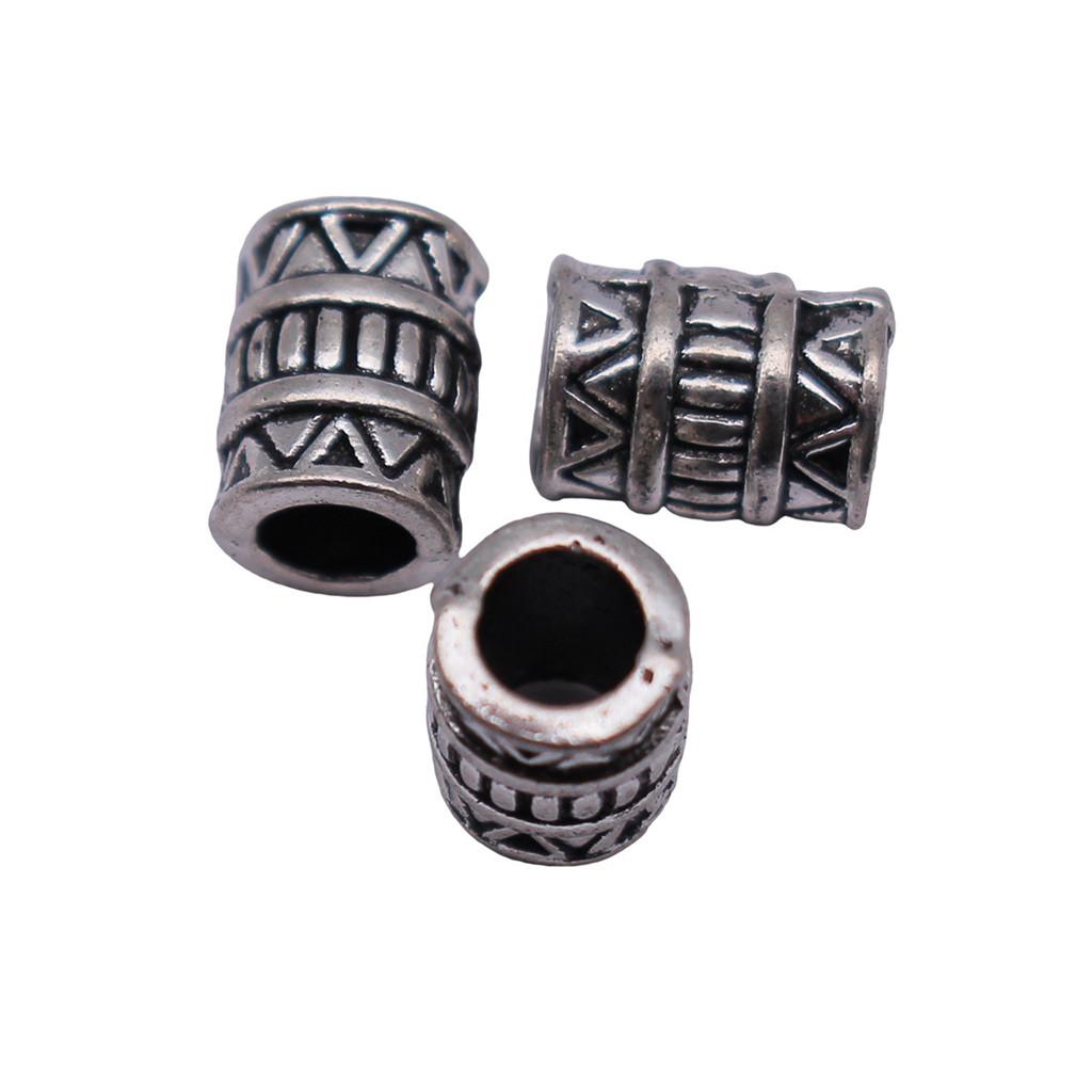 Tribal Pattern Tube Beads Charms Braided Spacer Beading For Jewelry Materials