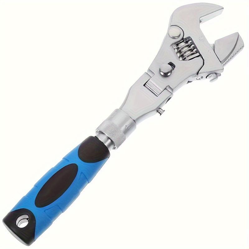 

[5-in-1 Ratcheting Wrench] 5-in-1 Adjustable Ratcheting Wrench Set, 1pc | 10 to 12 Crescent Wrenches with 180° Folding серебряный