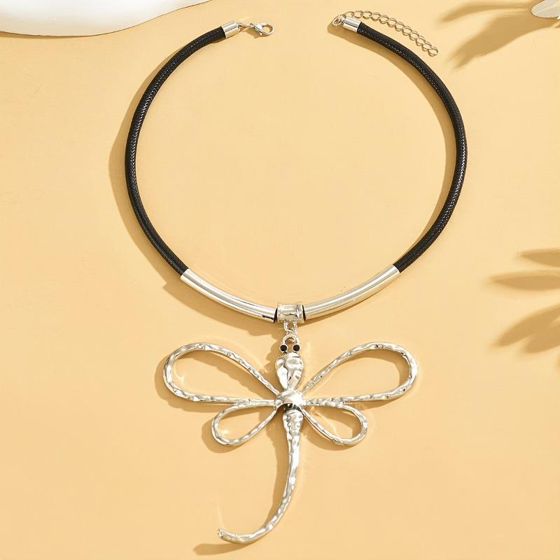 New Dragonfly Shaped Women's Design Trend Pendant Long Necklace for Daily Wear and Parties, Women's Multifunctional Accessory