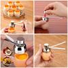 Stainless Steel Egg Cracker: Handheld Egg Shell Opener & Cutter - Perfect Kitchen Gadget for Precise Egg Preparation