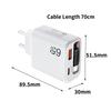 Multi Port Charging 65W Super Fast Charger Built In Cable GaN Charger  Home and Office Use
