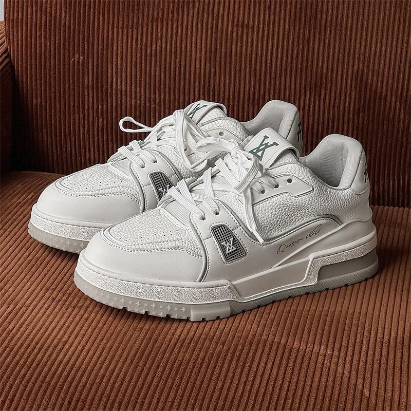 3757 New Little Pangding White Cement Trend Brand Men's and Women's Light Luxury Niche Trend Casual Shoes Board Shoes