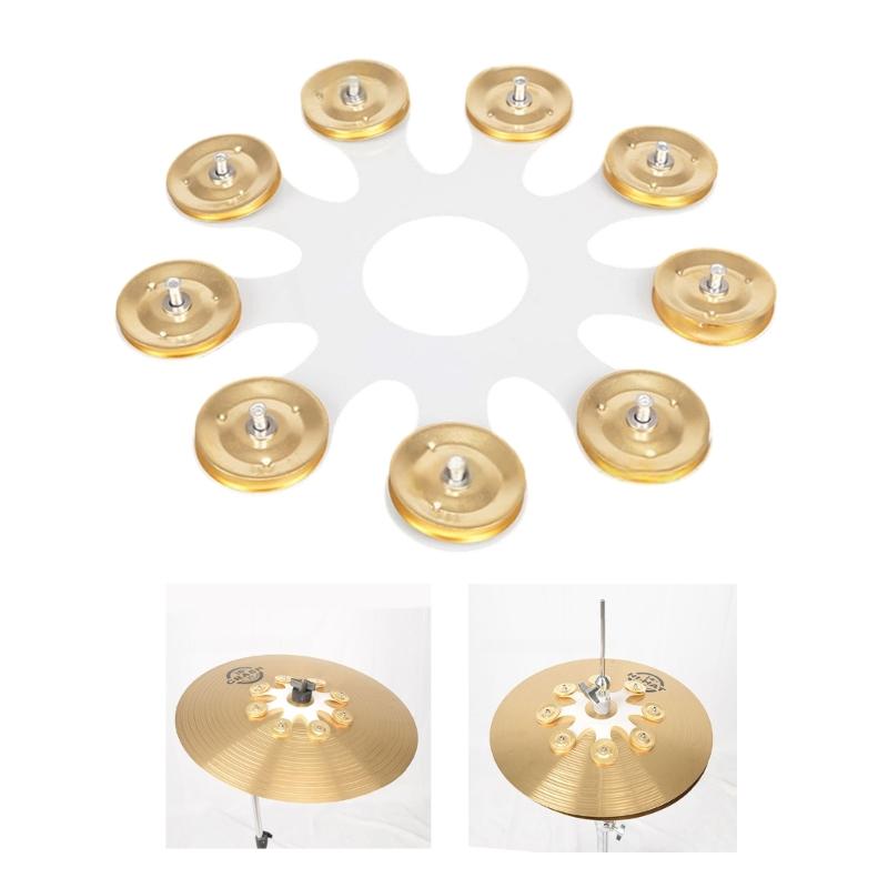 Drum Accessories Cymbal Replacement Accessory Crash Cymbals Ching Rings Bell For Musical Instruments