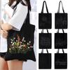 DIY Canvas Tote Bag Embroidery Kit With Flower Pattern Instructions Arts Crafts Supplies Carrying Bag Needlepoint Kits Beginners