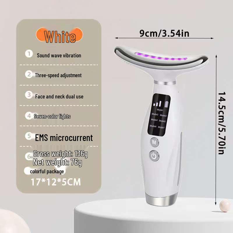LED Beauty Massager for Neck & Face - Portable Skin Lifting & Firming Device
