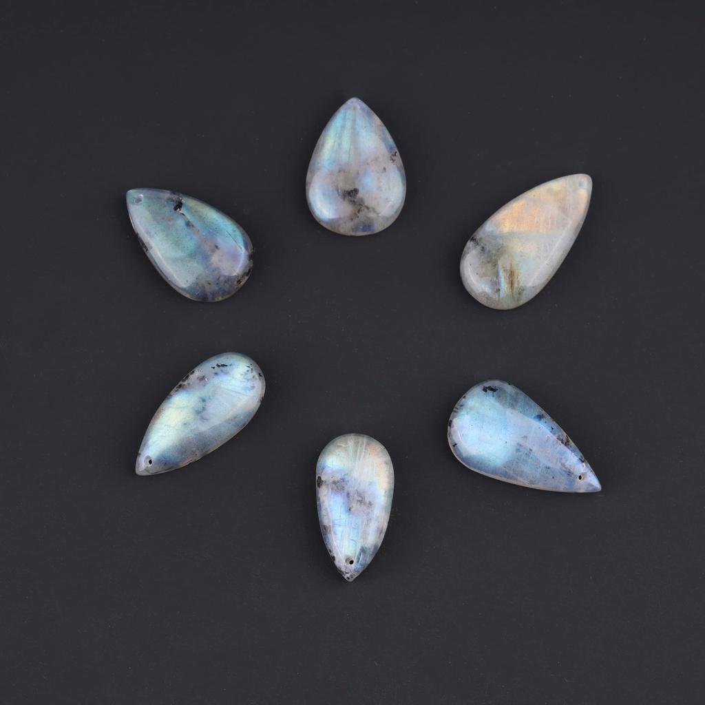 Labradorite Teardrop Power Stone Necklace for Women [COAI]