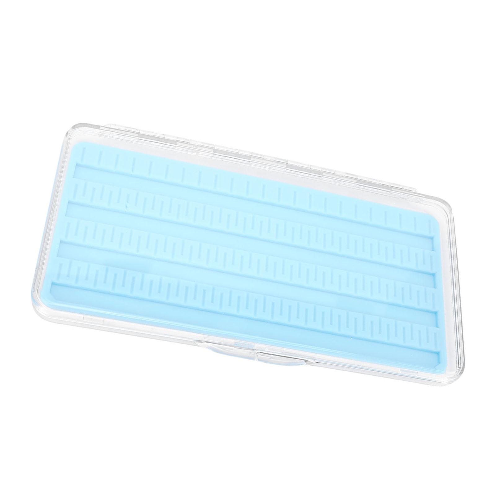 Fly Fishing Box Magnetic Closure Easy Grip Clear Lid Single Layer Fly Box with Silicone Pad L