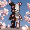 Non-Toxic 5828-Piece Lucky Skull Bear Building Block Model Creative Decor Holiday Gift