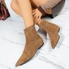 Inner Heightening Atmosphere Pointed Tip Year Simple Boots Sleeve Fashion Boots Short Boots