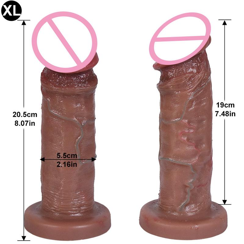 Realistic Dildo Silicone Soft Huge Adults Sex Toy for Women Suction Cup Big Dick Anal Plug Vaginal Small Penis Masturbators Gift