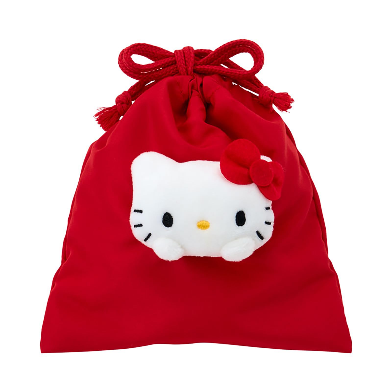 Sanrio Drawstring bag with Hello 144100 (SANRIO) mascot, Kitty,