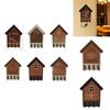 Rustic House Shape Wall Hanger With Home Sign For Wall Decor Gift