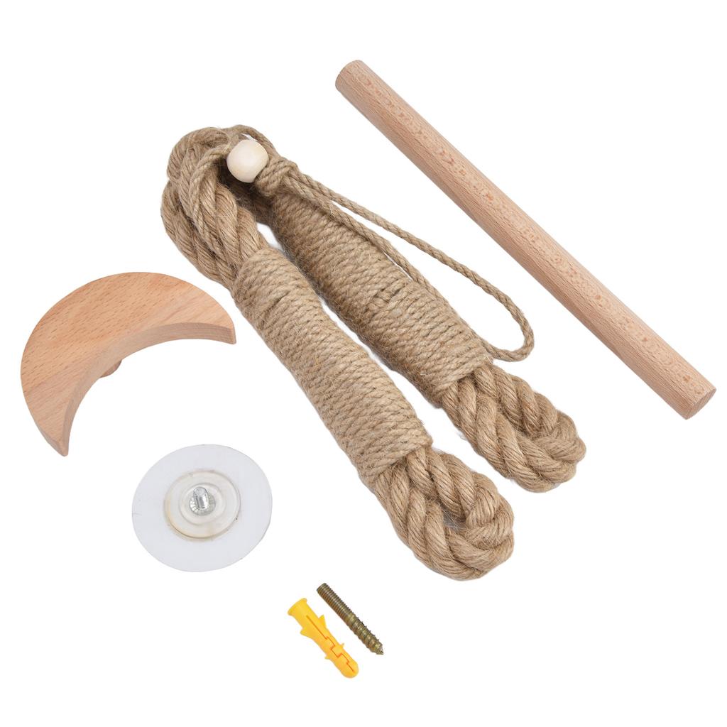 Hemp Rope Paper Towel Holder Bohemian Style Rope Toilet Paper Rack Bathroom Decoration