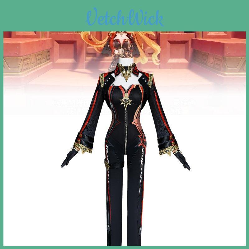 Adorable Mavuika Cosplay Costume Set For Genshin Impact Featuring Stylish Accessories