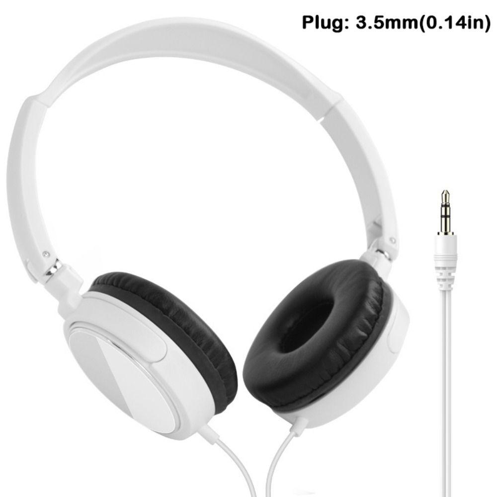 Soft Ear Pads Wired Headphones Lightweight Computer Headphones Head Mounted Earphones Computer Use