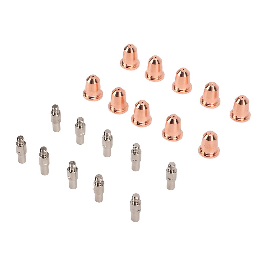 20PCS Electrode Tip Nozzle 0.03in High Hardness Brass Plasma Electrode Nozzles Cups Kit for