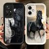 Phone Case for Xiaomi Redmi Note 15 14 13 Pro Plus Black Horse Galloping Shell 12S 11 11S 11T 5G 14S Soft Silicone Funda