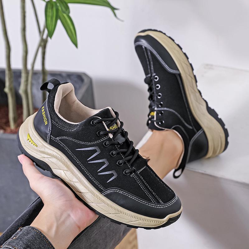 Cross-Border Men's Plus Size Hiking and Driving Sneakers - Autumn/Winter Fashionable Casual Shoes