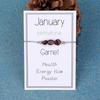 Handmade 12-Month Sign Natural Stone Crystal Birthstone Bracelet For Women And Men, Braided Adjustable Cord, Birthday Jewelry Gift.