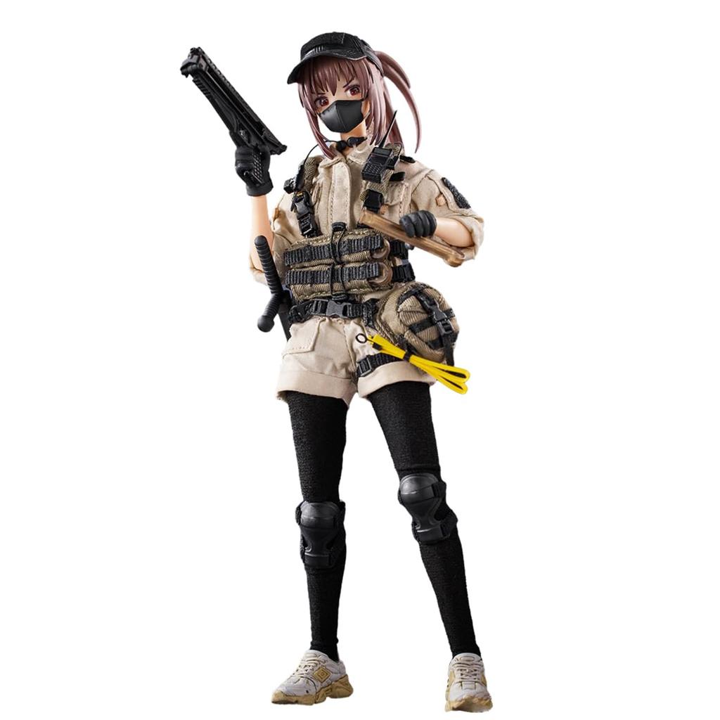 HASUKI POCKET ARTS Series PA006 Security Reizei Hisei Scale and PVC Painted Movable Figure 1/12 Cloth, ABS,