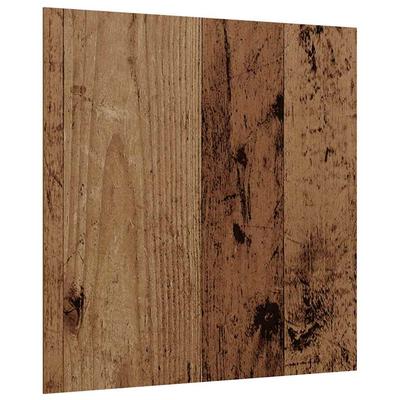 Decorative Panels 50 Pcs Reclaimed Wood Look 30 X 30 X 0.27 Cm Wood Based Material