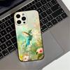 Bird Hummingbird Painting  Phone Case For iPhone 17,16,15,14,13,12,11 Plus,Pro Max,XS,Soft Silicone Black Cover