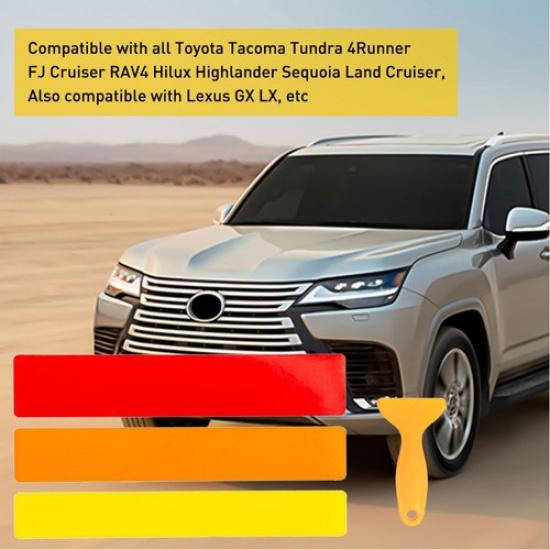 7.9  TRD Трехцветная решетка Радиатора Ретро Стиль Наклейка Подходит Для 16- Toyota Tacoma US H