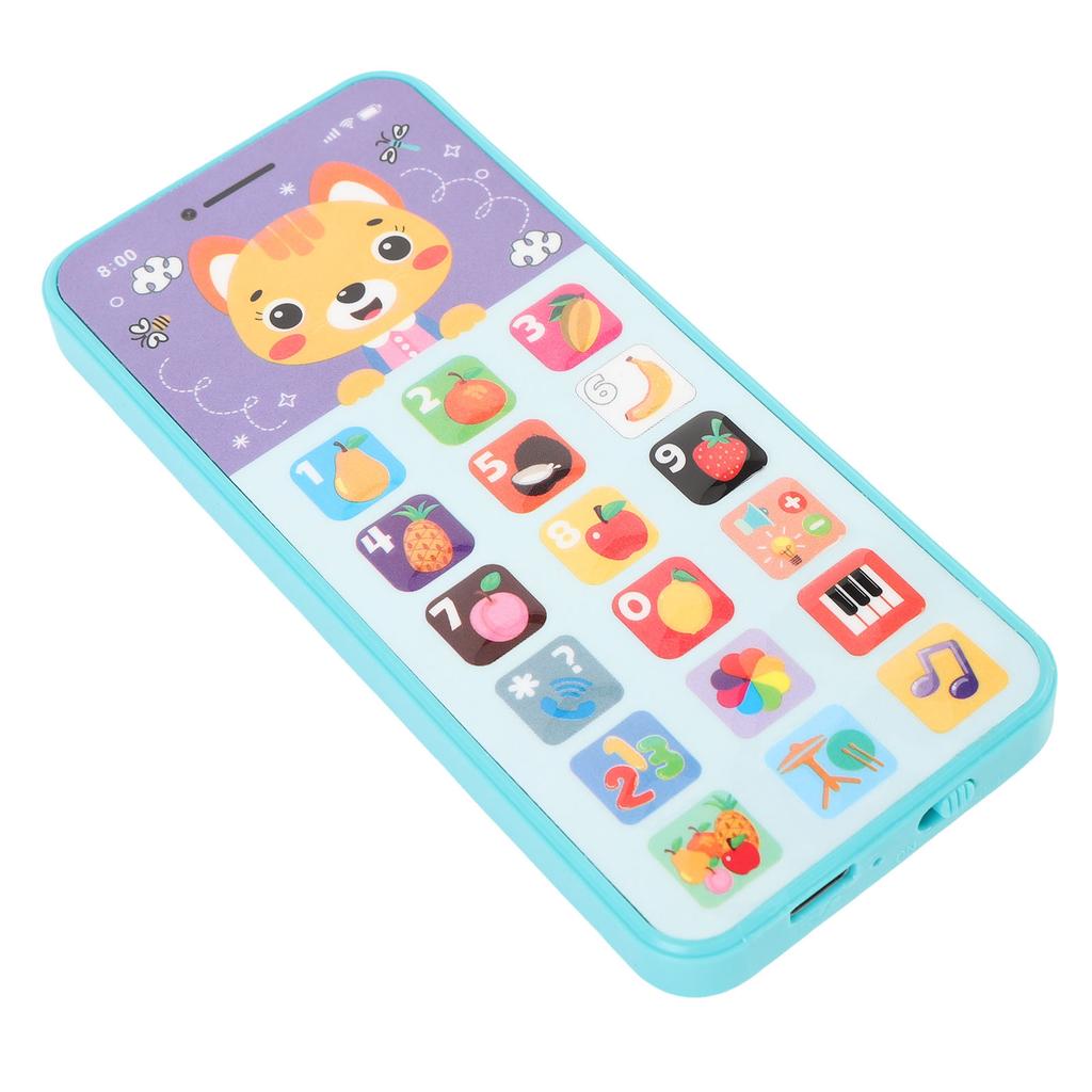 Baby Handy Spielzeug Englisch Lernen Wiederaufladbares Simuliertes Smartphone Spielzeug zur Entwicklungsförderung Grün