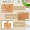 20pcs Mini Kraft Gift Bags with Handles Brown Small Paper Bags Mini Party Favors for Fall Thanksgiving Bridal Baby Shower Wedding Birthday Party